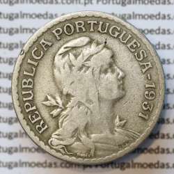 MOEDA DE UM ESCUDO (1$00) ALPACA 1931 BC+