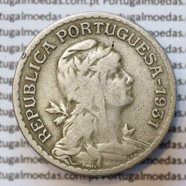 MOEDA DE UM ESCUDO (1$00) ALPACA 1931 BC+