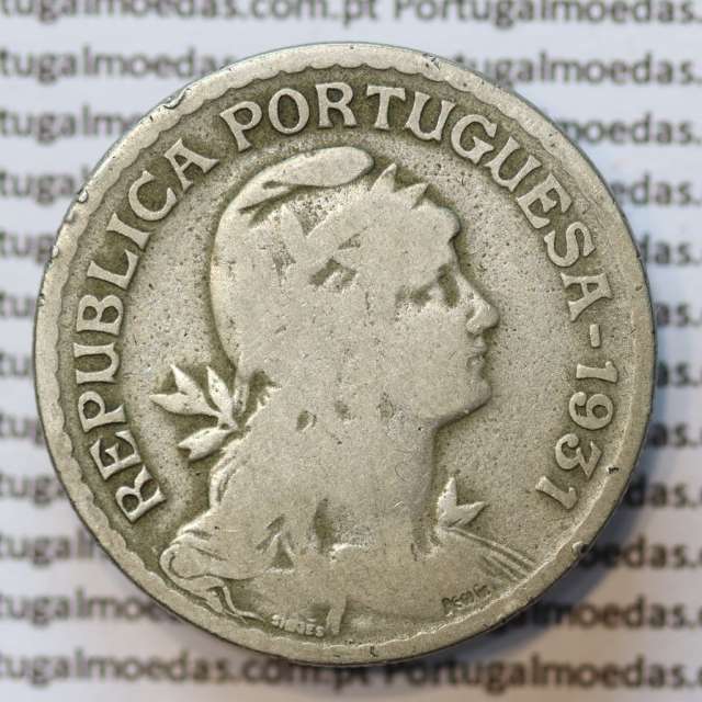 MOEDA DE UM ESCUDO (1$00) ALPACA 1931 BC+