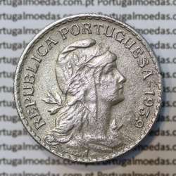 MOEDA DE UM ESCUDO (1$00) ALPACA 1939 MBC