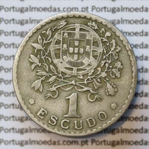 MOEDA DE UM ESCUDO (1$00) ALPACA 1939 MBC