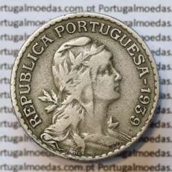 MOEDA DE UM ESCUDO (1$00) ALPACA 1939 MBC