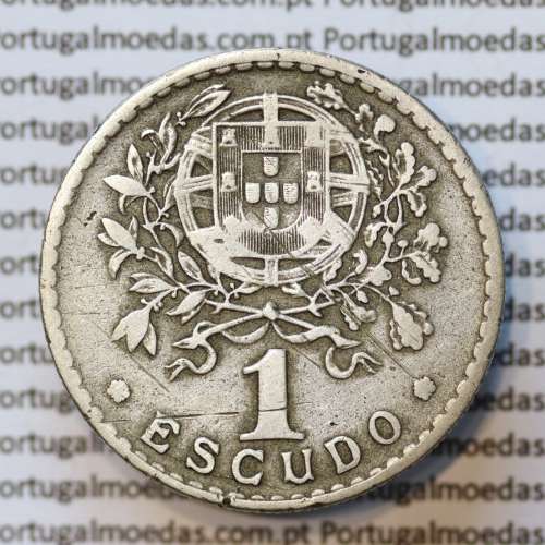 MOEDA DE UM ESCUDO (1$00) ALPACA 1939 MBC