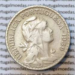 MOEDA DE UM ESCUDO (1$00) ALPACA 1939 BC+