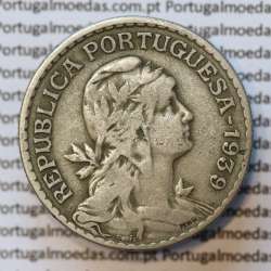 MOEDA DE UM ESCUDO (1$00) ALPACA 1939 BC+