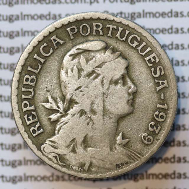 MOEDA DE UM ESCUDO (1$00) ALPACA 1939 BC+