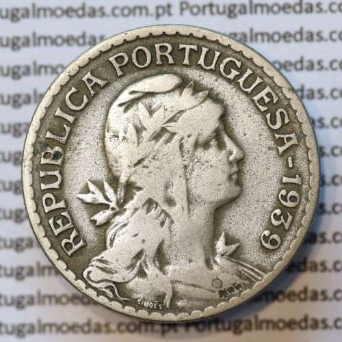 MOEDA DE UM ESCUDO (1$00) ALPACA 1939 BC+