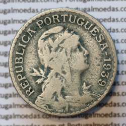 MOEDA DE UM ESCUDO (1$00) ALPACA 1939 BC+