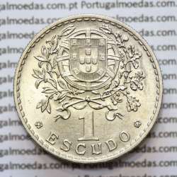 Portugal, coin of 1 Escudo 1940 Alpaca of the Portuguese Republic, (AU/UNC), World Coins Portugal KM 578