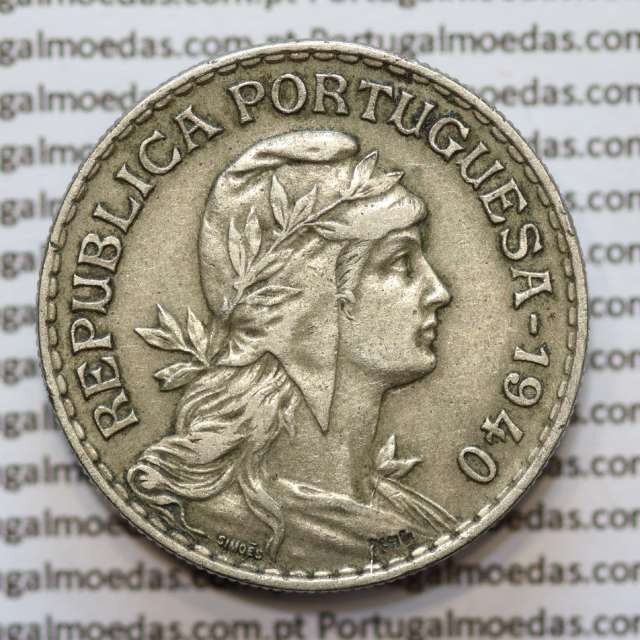 MOEDA DE UM ESCUDO (1$00) ALPACA 1940 MBC +