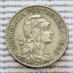 MOEDA DE UM ESCUDO (1$00) ALPACA 1940 MBC +