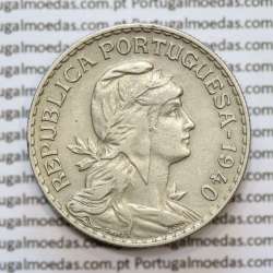 MOEDA DE UM ESCUDO (1$00) ALPACA 1940 MBC +