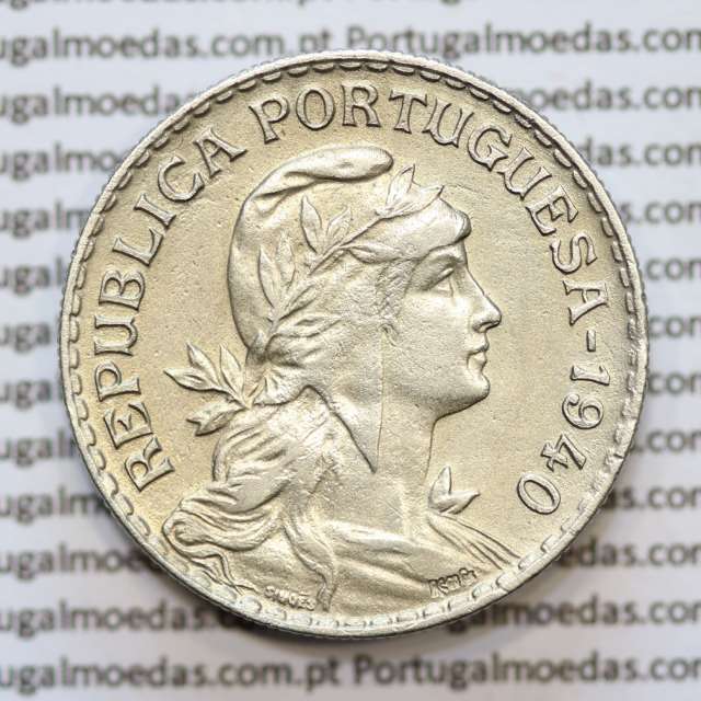 MOEDA DE UM ESCUDO (1$00) ALPACA 1940 MBC +
