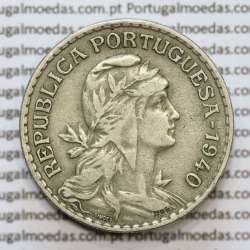 MOEDA DE UM ESCUDO (1$00) ALPACA 1940 MBC +