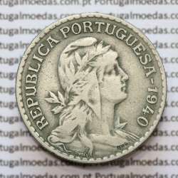 MOEDA DE UM ESCUDO (1$00) ALPACA 1940 MBC