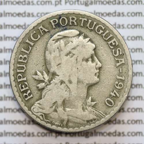 MOEDA DE UM ESCUDO (1$00) ALPACA 1940 BC