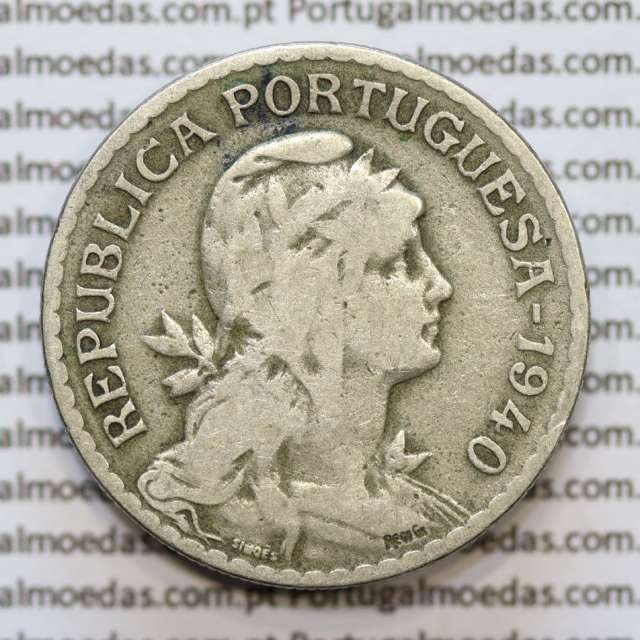 MOEDA DE UM ESCUDO (1$00) ALPACA 1940 BC