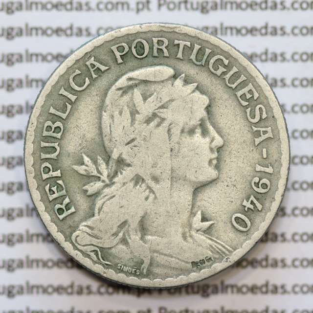 MOEDA DE UM ESCUDO (1$00) ALPACA 1940 BC