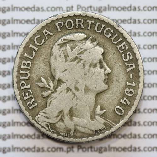 MOEDA DE UM ESCUDO (1$00) ALPACA 1940 BC