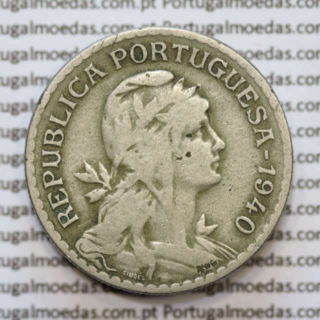 MOEDA DE UM ESCUDO (1$00) ALPACA 1940 BC
