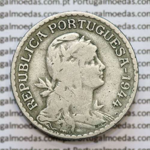 MOEDA DE UM ESCUDO (1$00) ALPACA 1944 BC+