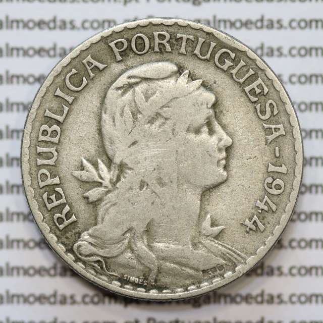 MOEDA DE UM ESCUDO (1$00) ALPACA 1944 BC