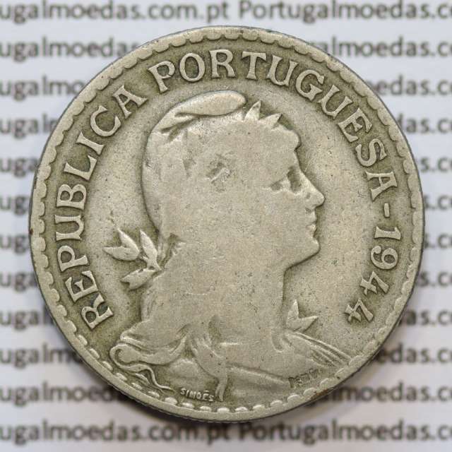 MOEDA DE UM ESCUDO (1$00) ALPACA 1944 BC