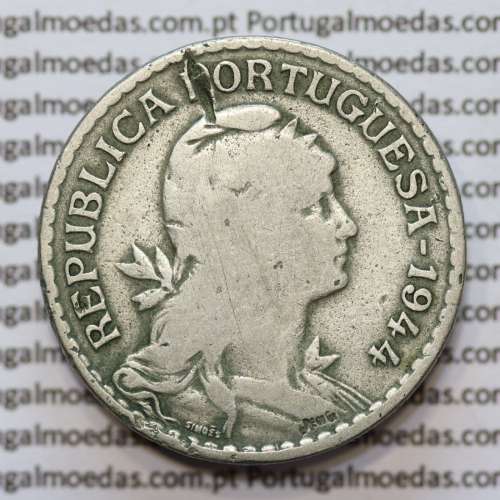 MOEDA DE UM ESCUDO (1$00) ALPACA 1944 BC