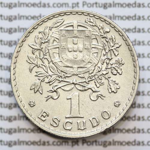 MOEDA DE UM ESCUDO (1$00) ALPACA 1945 MBC+/BELA-