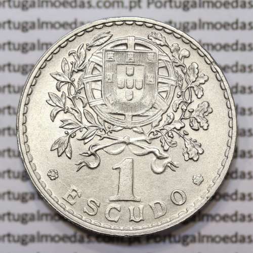 MOEDA DE UM ESCUDO (1$00) ALPACA 1945 MBC+/BELA-