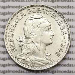 MOEDA DE UM ESCUDO (1$00) ALPACA 1945 MBC+/BELA-