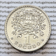 MOEDA DE UM ESCUDO (1$00) ALPACA 1945 MBC+/BELA-