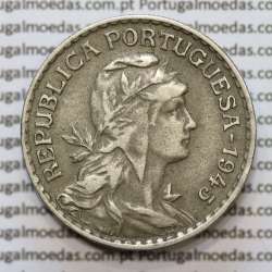 MOEDA DE UM ESCUDO (1$00) ALPACA 1945 MBC+