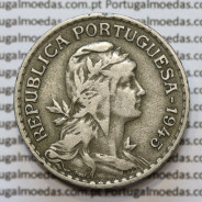 MOEDA DE UM ESCUDO (1$00) ALPACA 1945 MBC+