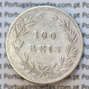 Moeda 100 Réis Prata 1874 ou Tostão Prata 1874 (BC) - Rei D. LUIS I - World Coins Portugal KM 510
