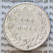 Moeda 100 Réis Prata 1874 ou Tostão Prata 1874 (BC-/REG) - Rei D. LUIS I - World Coins Portugal KM 510