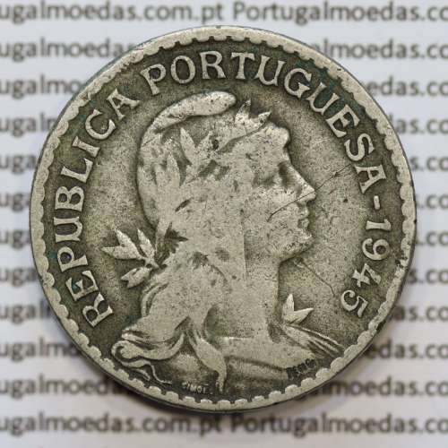 MOEDA DE UM ESCUDO (1$00) ALPACA 1945 BC+