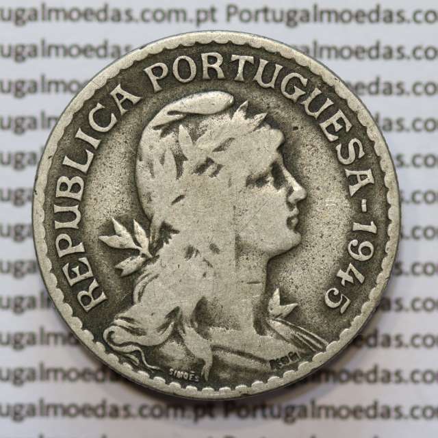 MOEDA DE UM ESCUDO (1$00) ALPACA 1945 BC+