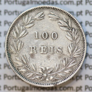 Moeda 100 Réis Prata 1879 ou Tostão Prata 1879 (MBC+) - Rei D. LUIS I - World Coins Portugal KM 510