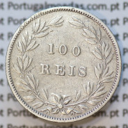 Moeda 100 Réis Prata 1879 ou Tostão Prata 1879 (MBC) - Rei D. LUIS I - World Coins Portugal KM 510