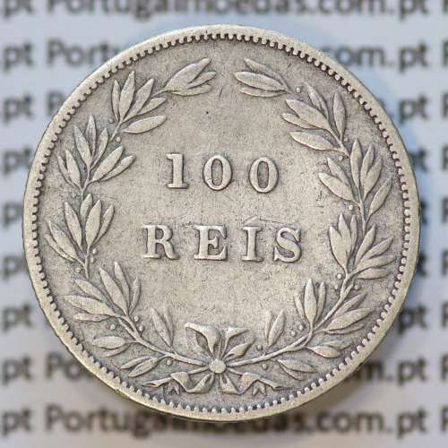 Moeda 100 Réis Prata 1879 ou Tostão Prata 1879 (MBC) - Rei D. LUIS I - World Coins Portugal KM 510
