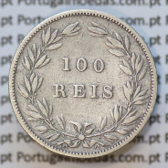 Moeda 100 Réis Prata 1879 ou Tostão Prata 1879 (MBC) - Rei D. LUIS I - World Coins Portugal KM 510