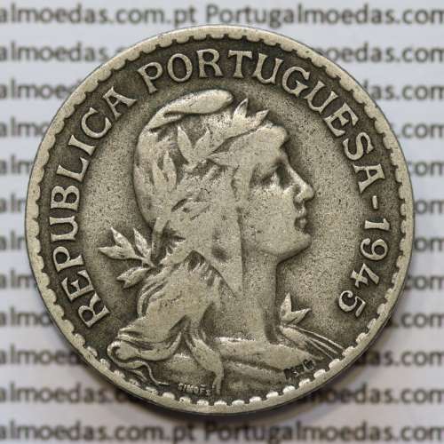 MOEDA DE UM ESCUDO (1$00) ALPACA 1945 BC+