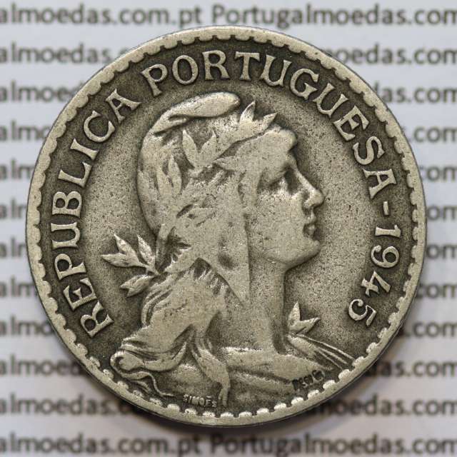 MOEDA DE UM ESCUDO (1$00) ALPACA 1945 BC+