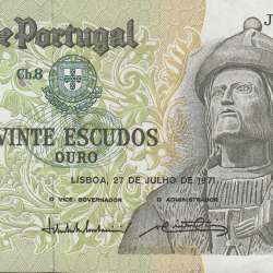 Nota de 20 Escudos 1971 Garcia de Orta, 20$00 27/07/1971 Chapa: 8 - Banco de Portugal (Muito Pouco Circulada)
