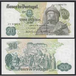 Nota de 20 Escudos 1971 Garcia de Orta, 20$00 27/07/1971 Chapa: 8 - Banco de Portugal (Muito Pouco Circulada)