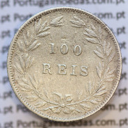 Moeda 100 Réis Prata 1879 ou Tostão Prata 1879 (BC) - Rei D. LUIS I - World Coins Portugal KM 510