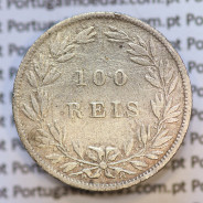 Moeda 100 Réis Prata 1879 ou Tostão Prata 1879 (BC) - Rei D. LUIS I - World Coins Portugal KM 510