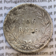 Moeda 100 Réis Prata 1879 ou Tostão Prata 1879 (BC) - Rei D. LUIS I - World Coins Portugal KM 510