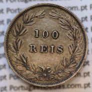 Moeda 100 Réis Prata 1880 ou Tostão Prata 1880 (BELA) - Rei D. LUIS I - World Coins Portugal KM 510